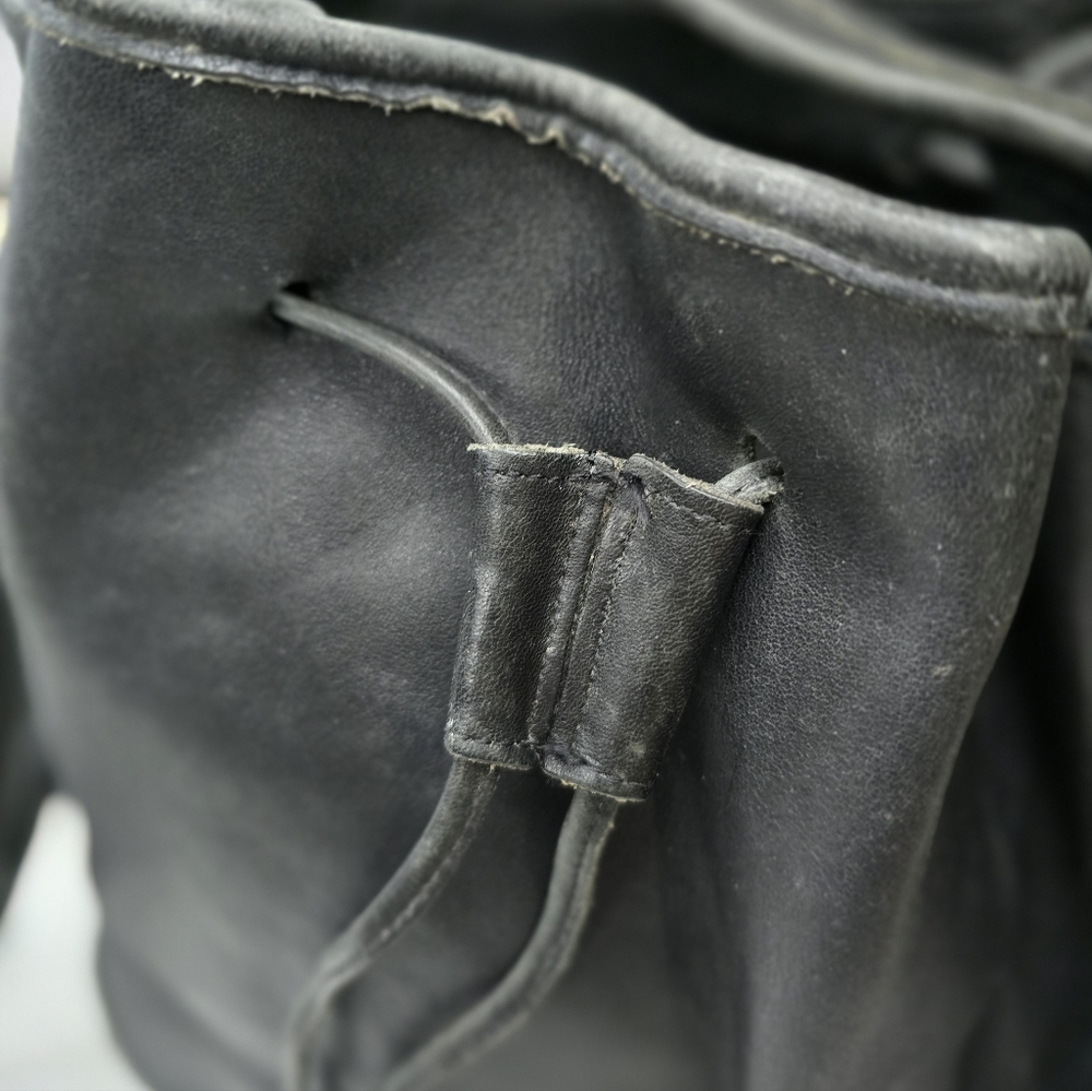 Vintage 90s Coach Lula's Legacy Black Leather Drawstring Bucket Bag [As Is] - Picture 2 of 7